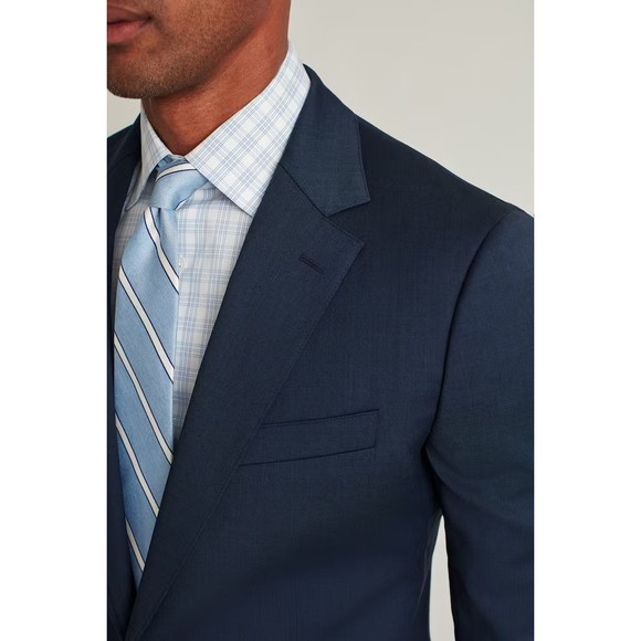 Bonobos Jetsetter Wool Blazer Suit Jacket LIGHT NAVY Men Sz 39R Slim Fit NEW - Picture 5 of 11